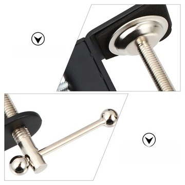 2 шт. РЕГУЛИРУЕМЫЙ ЗАЖИМ ДЛЯ КРЕПЛЕНИЯ МИКРОФОНА, МЕТАЛЛИЧЕСКИЙ МИКРОФОН