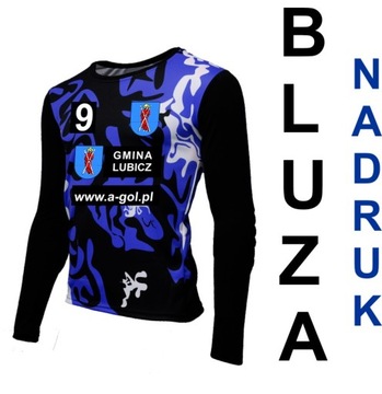 Bluza bramkarska FULL PRINT A-GOL niebieski