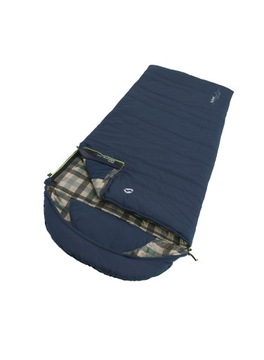 Śpiwór syntetyczny Outwell Camper Lux (200 cm) - blue Prawy
