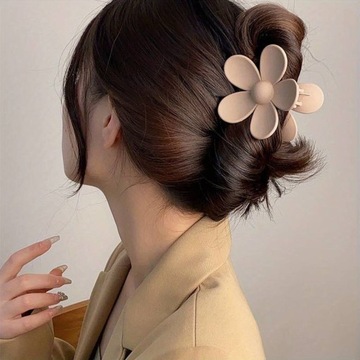 Заколка для волос, большой цветок, пряжка «Цветок ванили».