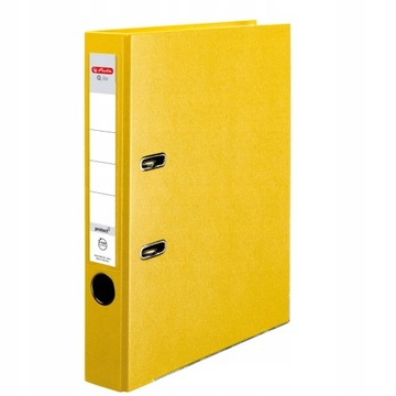 SEGREGATOR HERLITZ Q.FILE A4 5CM WĄSKI ŻÓŁTY