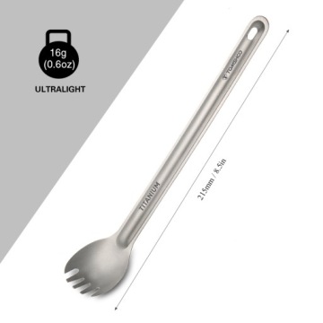 TOMSHOO Titanium Spork Outdoor с длинной ручкой