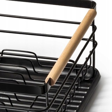 Сушилка БОЛЬШАЯ СУШИЛКА-СУШИЛКА стоячая посуда, тарелки, столовые приборы, черный металл XXL