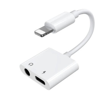 PRZEJŚCIÓWKA ADAPTER DO IPHONE ROZDZIELACZ DO IPHONE AUX LIGHTNING