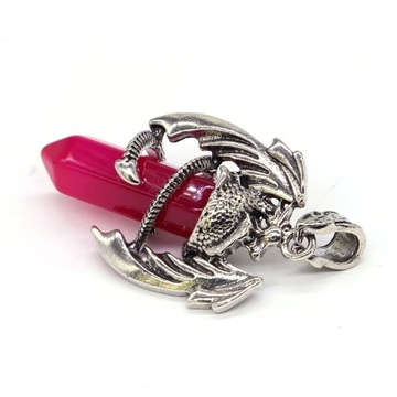 Новый Ретро Средневековый Дракон Шестиугольный Кристалл Кулон Мужской Панк-Рок Райдер