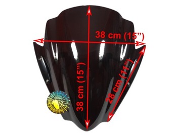 Черное лобовое стекло для мотоцикла, универсальное для руля