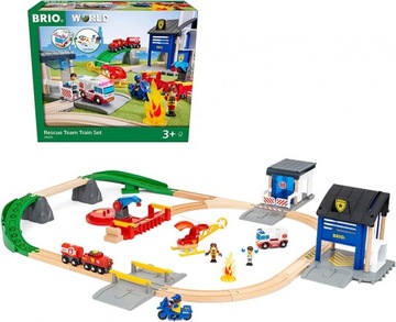 BRIO Zestaw kolejowy zespołu ratowniczego