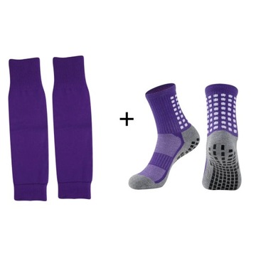 Men Soccer Socks and Knee Pads Calf Sleeves Adult