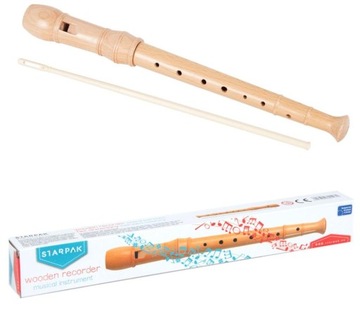 Flet prosty Starpak 171274 drewniany