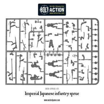 Bolt Action Imperial Japanese infantry - 6 żołnier