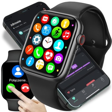 Умные часы ABRAMS SMARTWATCH SMART SPORT WATCH POLISH MENU черные
