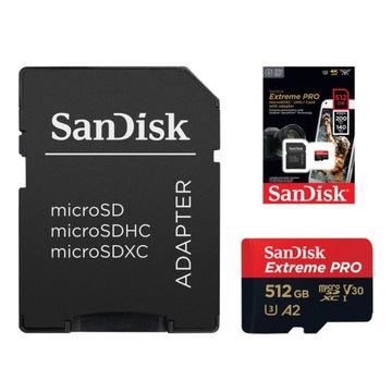 Karta Sandisk microSDXC Extreme Pro 512GB 200MB/s