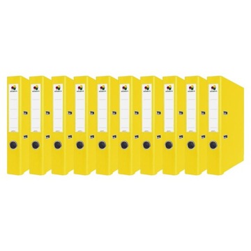 Segregator 55 mm z okuciem żółty dźwigniowy A4