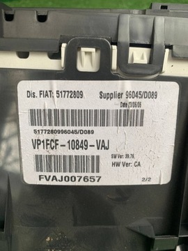 FIAT STILO 1.6 PŘÍSTROJOVÁ DESKA / TACHOMETR BUDÍKY WWA