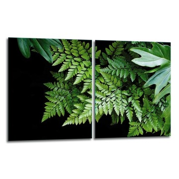 2x SZKLANA PŁYTA OCHRONNA NA KUCHENKĘ 40x52 LIŚCIE