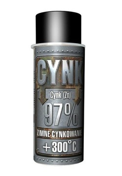 OCYNK W SPRAYU CYNK ŻAROODPORNY HANSA 400 ML ZABEZPIECZENIE ANTYKOROZYJNE