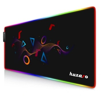 Podkładka LED RGB Mousepad 2.0 XL pod mysz czarna Design