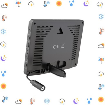 БЕСПРОВОДНАЯ ПОГОДНАЯ СТАНЦИЯ ГИГРОМЕТР НАРУЖНЫЙ ТЕРМОМЕТР ДАТЧИК ПОГОДЫ