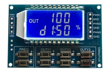 Generator PWM 3 kanały 0-150 kHz cyfrowy