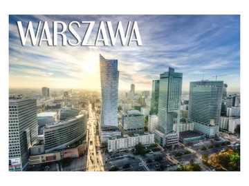 WARSZAWA - Panorama - CENTRUM - Magnes na lodówkę