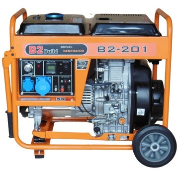 Agregat prądotwórczy 6000/6500W 230V 12V diesel B2-201
