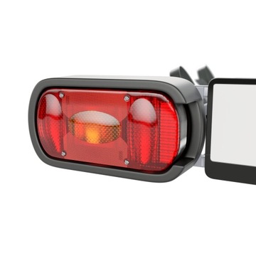 ПОЛКА ДЛЯ ВЕЛОСИПЕДОВ НА ПЛАТФОРМЕ КРЮЧКА ДЛЯ 2 ВЕЛОСИПЕДОВ - AMOS - НАКЛОННАЯ 13-КОНТАКТНАЯ, ЧЕРНАЯ