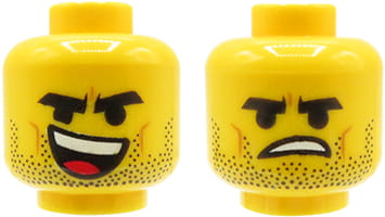 LEGO głowa główka figurki dwustronna 3626cpb2303