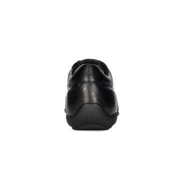 GEOX Półbuty męskie Edgware Black skórzane wsuwane czarne U023BB 043BC r.45