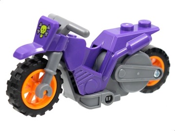 LEGO STUNTZ MOTOCYKL MOTOR KASKADERSKI FIOLETOWY z NAPĘDEM, NOWY