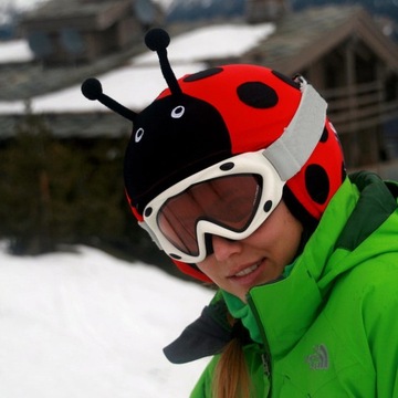 COOLCASC Чехол для шлема с изображением божьей коровки и животных