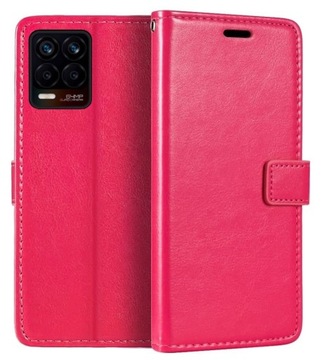 Etui Skóra Portfel do REALME 8 / 8 PRO +Szkło 9H