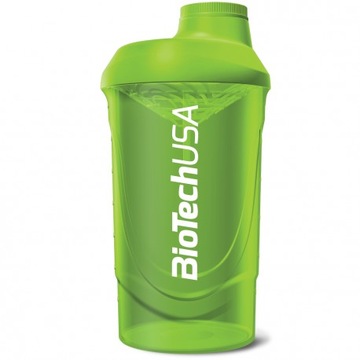 BIOTECH SHAKER WAVE 600ml SZCZELNY GREEN ZIELONY