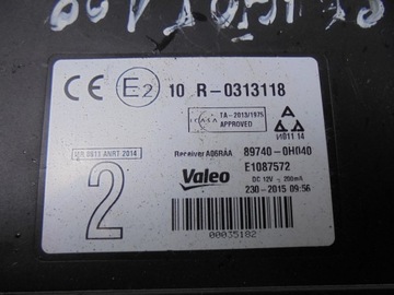 MODUL ZÁMKU CENTRÁLNÍHO 89740-0H040 PEUGEOT 108