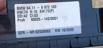 BMW E53 X5 PANEL KLIMA KLIMATIZACE 6972163