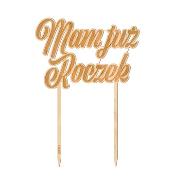TOPPER OZDOBA NA TORT NA PIERWSZE URODZINY- ROCZEK