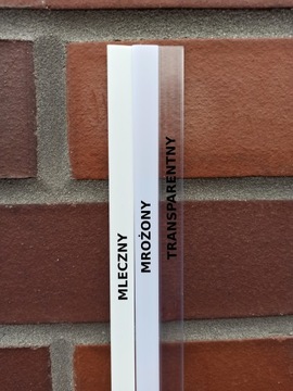 Klosz do PROFILU LED 1m A B C D G H Y Z X W - PVC