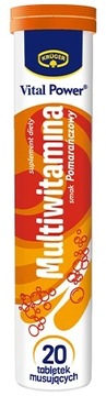 Kruger MULTIWITAMINA Smak POMARAŃCZOWY Musująca 90g