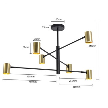 LAMPA WISZĄCA ŻYRANDOL LED LIGHT PRESTIGE SNOW 6