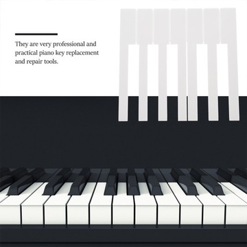 Key Caps Keyboard Piano Replacement Veneers White