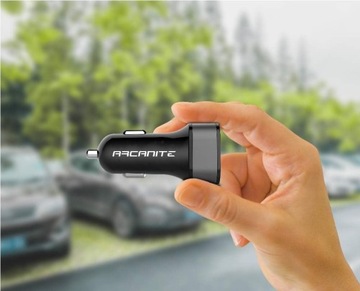 Розетка Arcanite БЫСТРОЕ АВТОМОБИЛЬНОЕ ЗАРЯДНОЕ УСТРОЙСТВО 2x USB, широкая совместимость