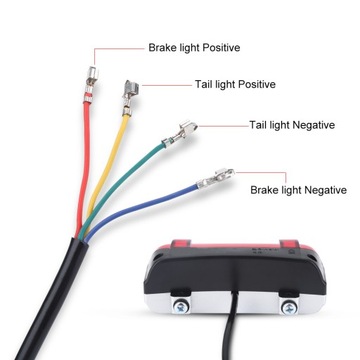 ŚWIATŁO LED DO ROWERU STOP LAMPKA HAMOWANI