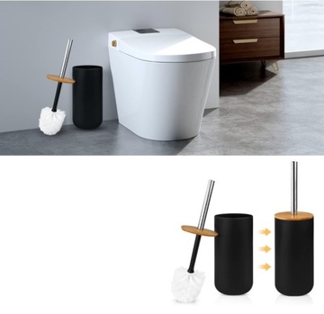 Zestaw łazienkowy akcesoriów łazienkowych 6 elementów kosz szczotka do WC