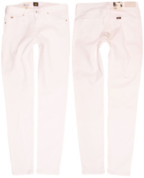 LEE spodnie WHITE skinny regular SCARLETT W25 L31