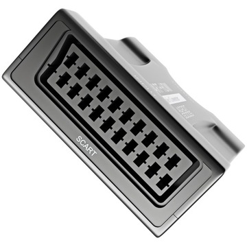 Адаптер AdroitGoods SCART-HDMI — с кабелем питания — преобразователь