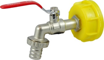 Metalowy Kran 3/4 cala Zbiornik 1000L IBC Nakrętka