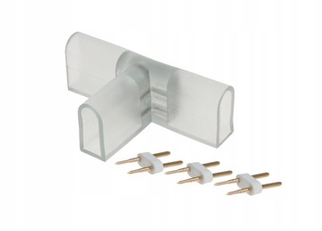 Светодиод неон 230В 8х17 двухсторонний IP67 Желтый 1м