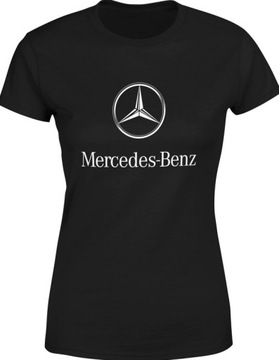 KOSZULKA DAMSKA MERCEDES BENZ LOGO MARKA AUTO CAR - L