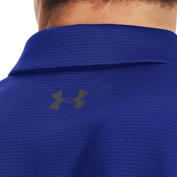 UNDER ARMOUR TECH POLO (M) Koszulka Męskie Niebieski