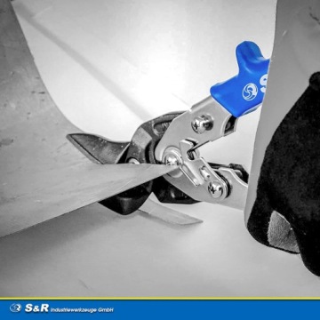 S&R Ручные ножницы по металлу, левый рез 1,8 мм IDEAL 260 мм Cr-Mo