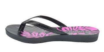 INBLU JAPONKI DAMSKIE ME53 KLAPKI CZARNE LEKKIE 36